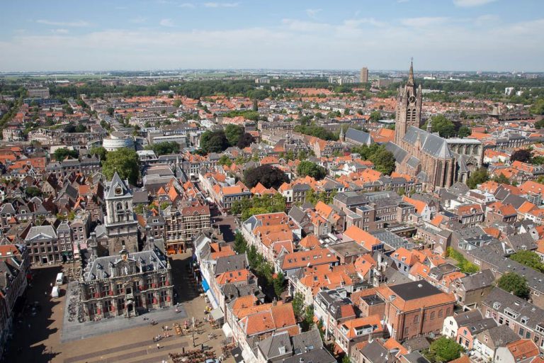 5 babywinkels in Delft De binnenstad van Delft