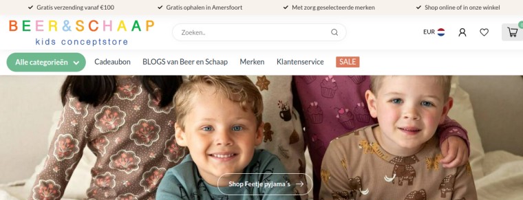 Websitevoorbeeld van Beer en Schaap Amersfoort