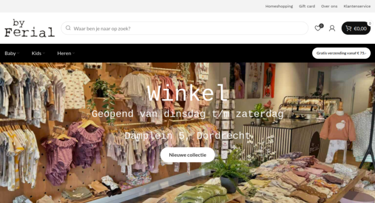 Websitevoorbeeld van By Ferial