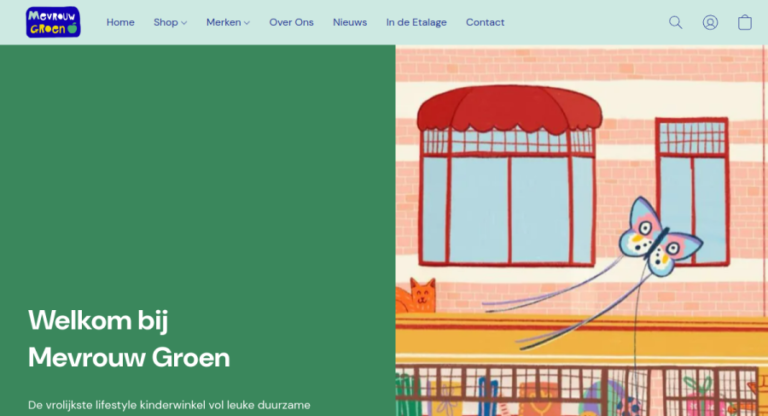 Websitevoorbeeld van Mevrouw Groen Hilversum