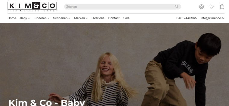 Websitevoorbeeld van Kim & Co