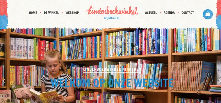 Websitevoorbeeld van Kinderboekwinkel Nijmegen