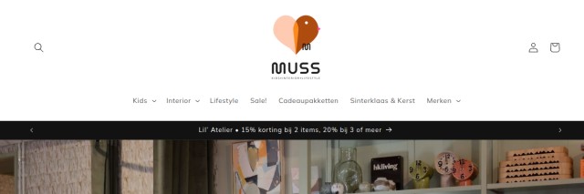 Websitevoorbeeld van MUSS Harderwijk