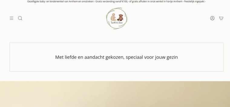 Websitevoorbeeld van Turtle & Bear