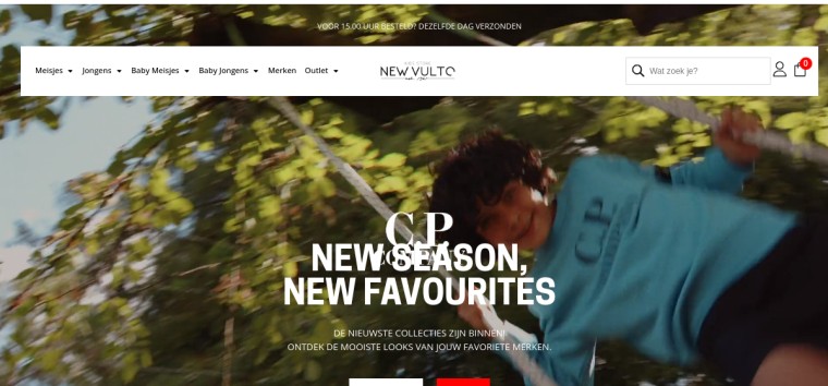 Websitevoorbeeld van New Vulto Tilburg